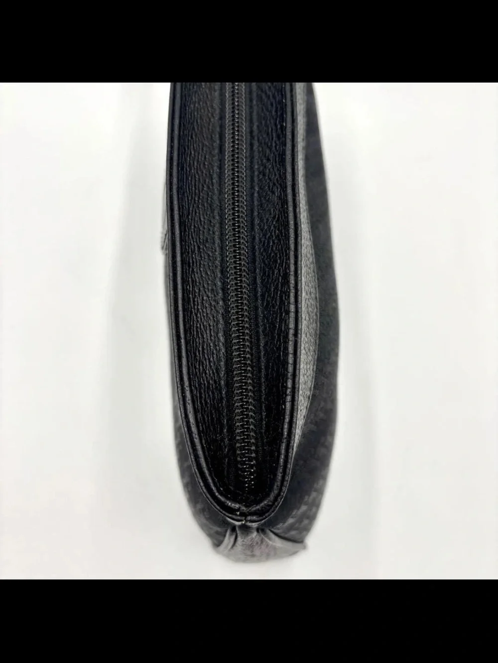 Gucci Black Monogram Jacquard Wristlet Pouch